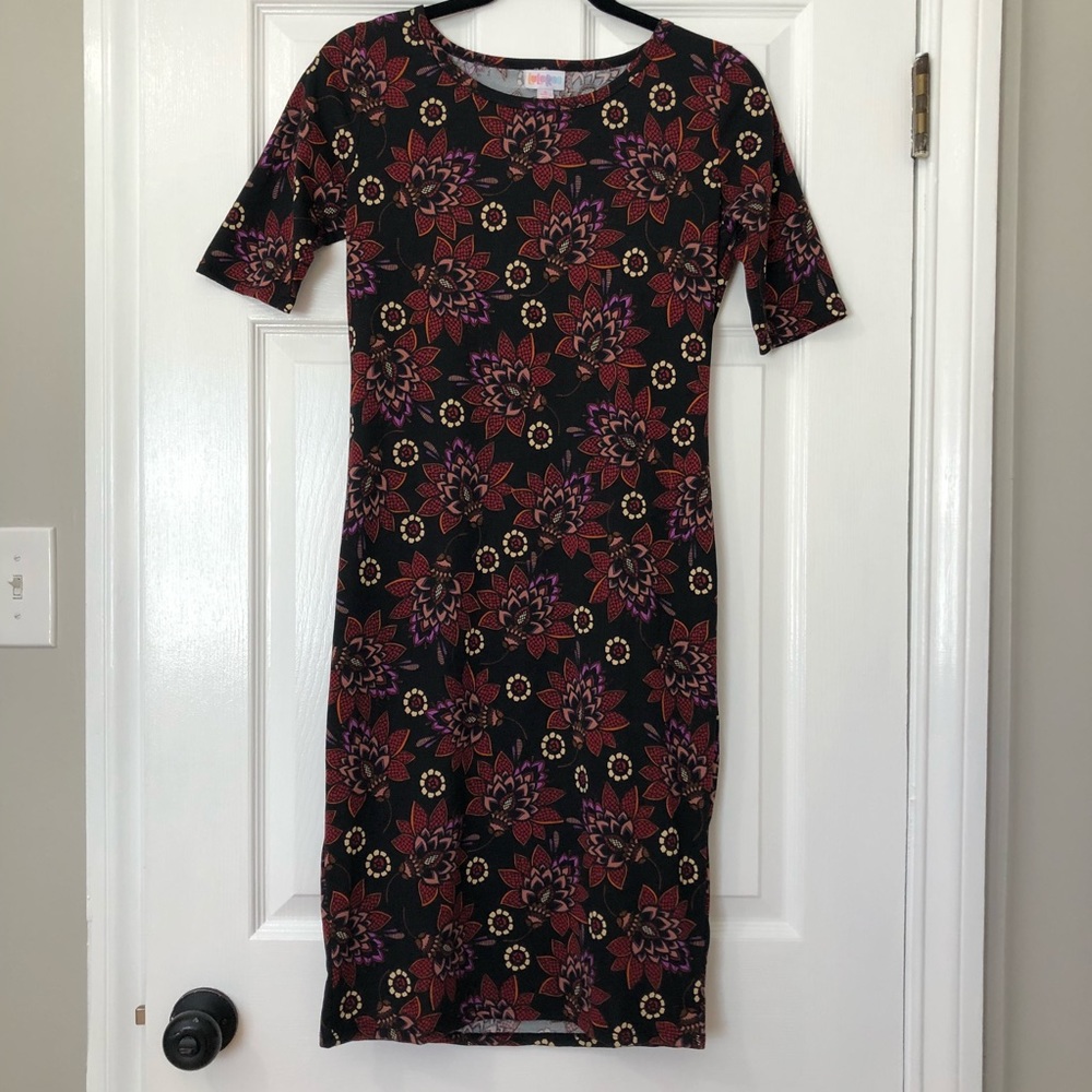 LuLaRoe Julia fall floral printed midi dress
